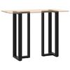 vidaXL Bar Table Legs T-Shaped&nbsp;2 pcs Black 40x35x(110-111) cm Steel