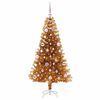 vidaXL Christmas Tree with 150 LEDs with Stand Gold 150 cm PET