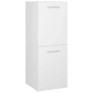 vidaXL Bathroom Cabinet | White | Engineered wood | 30x30x80 cm