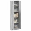 vidaXL Wardrobe with Door Grey Sonoma 55 x 25 x 189 cm Engineered Wood