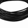 vidaXL Leather Cord Black &Oslash;2.5 mm x 5 m Leather