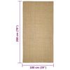 vidaXL Sisal Rug for Scratching Post 100x200 cm