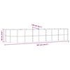 vidaXL Garden Raised Bed Anthracite 367x140x68 cm Galvanised Steel