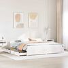 vidaXL Bed Frame without Mattress White 160x200 cm Solid Wood Pine