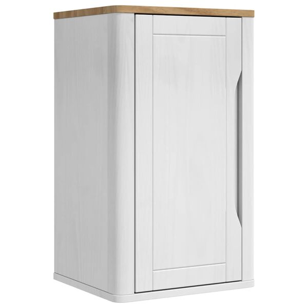 vidaXL Bathroom Wall Cabinet with Shelf FLORO White 35 x 30 x 60 cm