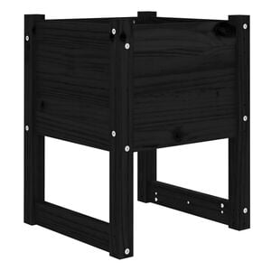 vidaXL Planter Black 40x40x52.5 cm Solid Wood Pine
