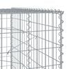 vidaXL Gabion Basket with Cover 400x100x200 cm Galvanised Iron