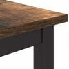 vidaXL Table Smoked Oak 100 x 50 x 76.5 cm Engineered Wood and Steel