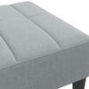 vidaXL Footstool Light Grey 77x55x31 cm Fabric