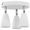 vidaXL Ceiling Spotlight with Spotlights White 19 x 19 x 14.5 cm Metal