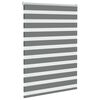 vidaXL Zebra Blind Dark Grey 100x150 cm Fabric Width 95.9 cm Polyester