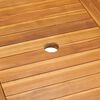 vidaXL 7 Piece Garden Dining Set Solid Teak Wood