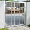 vidaXL Garden Gate 100x95 cm Stainless Steel