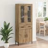 vidaXL Highboard Artisan Oak 69.5 x 34 x 180 cm Engineered Wood