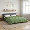 vidaXL Summer Duvet Quilted Green 200 x 200 cm Microfiber