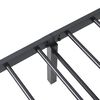 vidaXL Bed Frame without Mattress Foldable Black 90x200 cm Steel