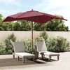 vidaXL Garden Parasol with Wooden Pole Bordeaux Red 300x300x273 cm