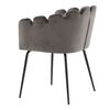 Venture Home Dining Chair Limhamn Velvet Black and Grey