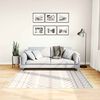 vidaXL Rug Washable Black and White 120x170 cm