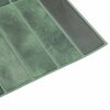 vidaXL Rectangular Tile 10 pcs Dark Green 29 x 23 x 0.08 cm