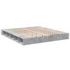 vidaXL Bed Frame without Mattress Concrete Grey 200x200 cm