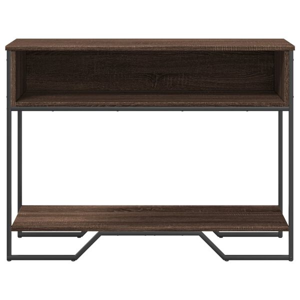 vidaXL Console Table Brown Oak 100x35x74.5 cm Engineered Wood