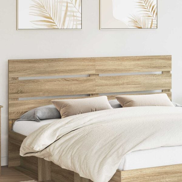 vidaXL Headboard Sonoma Oak 200 cm Engineered Wood
