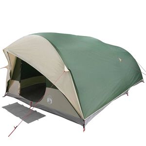 vidaXL Tunnel tent 10-Person Waterproof Green Taffeta