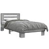 vidaXL Bed Frame with Headboard Grey Sonoma 80 x 200 cm
