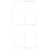 vidaXL Sliding Door Frosted ESG Glass and Aluminium 102.5x205 cm White