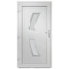vidaXL Front Door White 98x208 cm PVC