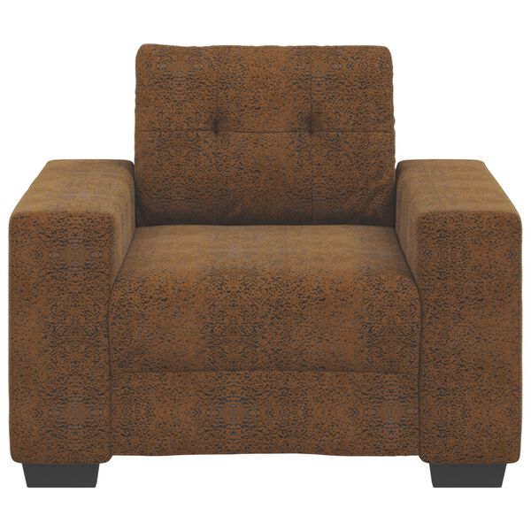 vidaXL Sofa Chair with Cushion Brown [Faux leather and Wood]