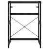vidaXL Bathroom Washbasin Frame with Built-in Basin Black Iron
