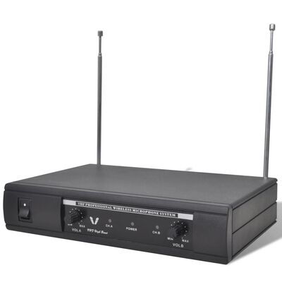 Receiver with 2 Wireless Headsets VHF