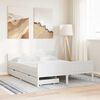 vidaXL Bed Frame without Mattress White Solid Wood Pine 160x200 cm