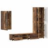 vidaXL TV Cabinet Set with Drawer FLORIN Old Wood Engineered Wood