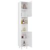 vidaXL 3 Piece Bathroom Furniture Set High Gloss White Engineered Wood