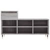 vidaXL Shoe Cabinet Grey Sonoma 102x36x60 cm Engineered Wood