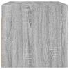 vidaXL Wall Cabinet with Glass Doors Grey Sonoma 68.5x37x35 cm