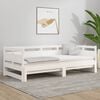 vidaXL Pull-out Day Bed without Mattress White 2x(90x200) cm