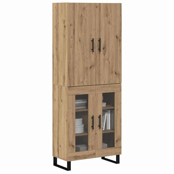 vidaXL Highboard 2 pcs Artisan Oak 69.5 x 34 x 180 cm