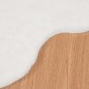 vidaXL Faux Rabbit Fur Rug Olite White 60 x 90 cm Polyester