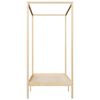 vidaXL Canopy Bed Frame without Mattress Solid Pine Wood 90x200 cm