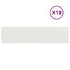vidaXL Lawn Edgings 10 pcs White 25x103 cm Cold-rolled Steel