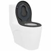 vidaXL Toilet Seat Anthracite 47 x 37 x 4 cm Duroplast