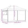 vidaXL Party Tent Folding Burgundy 279 x 410 x 315 cm Oxford Fabric