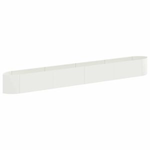 vidaXL Raised Garden Bed White 380 x 40x 40 cm Steel