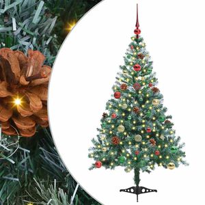 vidaXL Artificial Christmas Tree with Stand Green 150 cm PVC and Steel