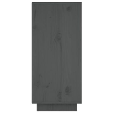 vidaXL Sideboard Grey 60x34x75 cm Solid Wood Pine