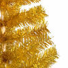 vidaXL Artificial Pre-lit Christmas Tree with Ball Set Gold 150 cm PET